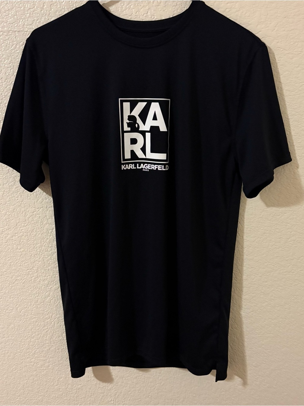 Karl Lagerfeld Black T-Shirt for Men size S